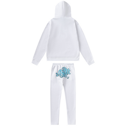 Syna White Blue Tracksuit