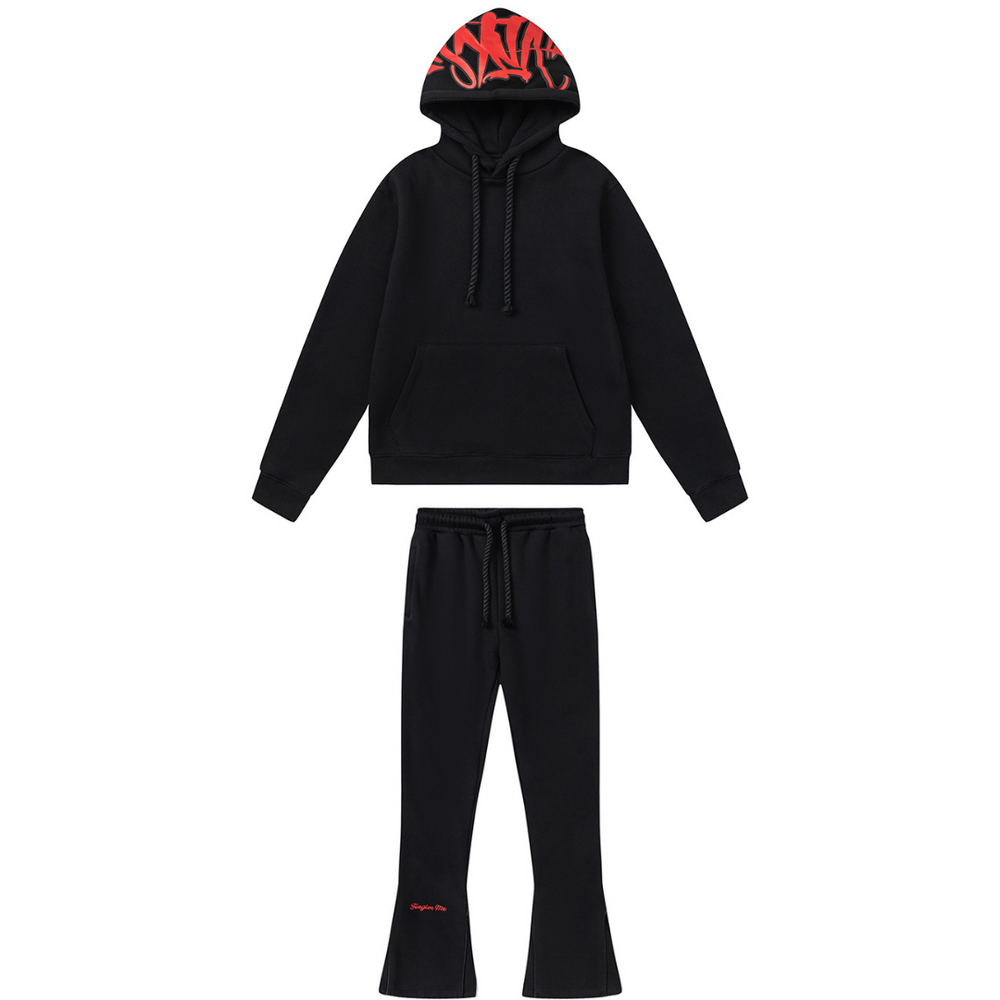 Syna Black Red Tracksuit
