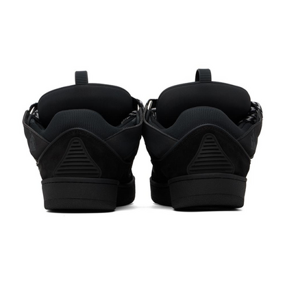 LVN LEATHER CURB TRIPLE BLACK