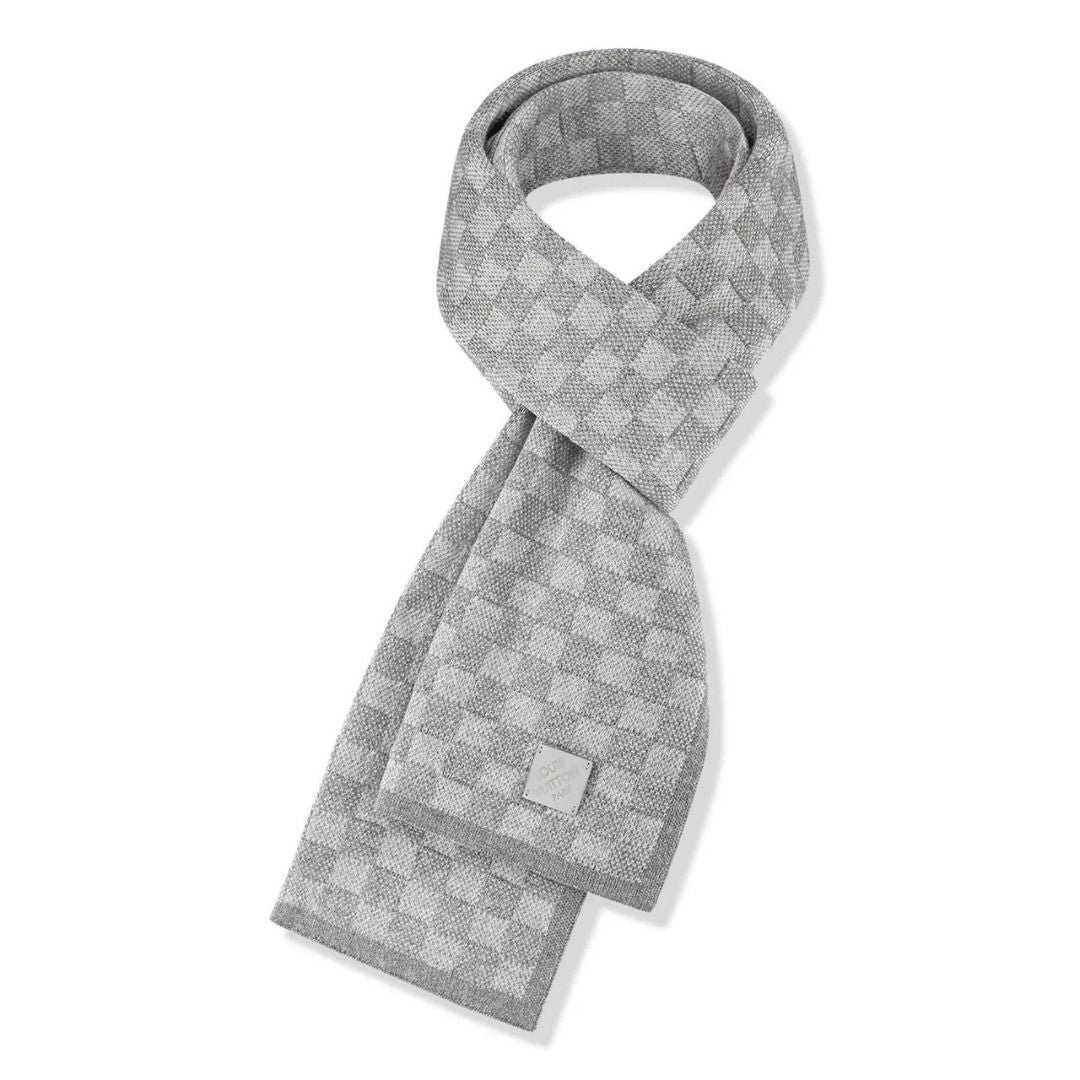 LV BEANIE & SCARF GREY