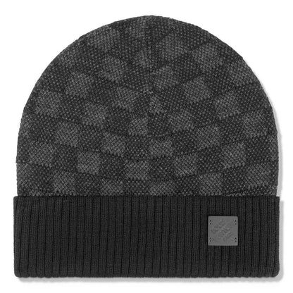 LV BEANIE & SCARF BLACK