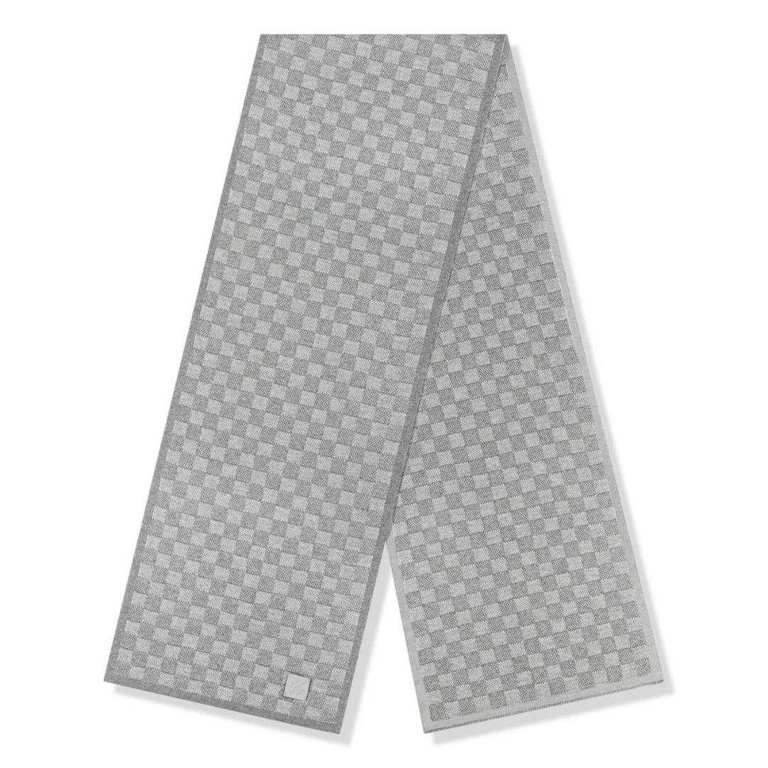 LV BEANIE & SCARF GREY