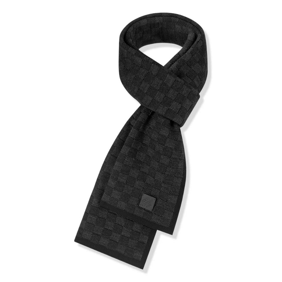 LV BEANIE & SCARF BLACK