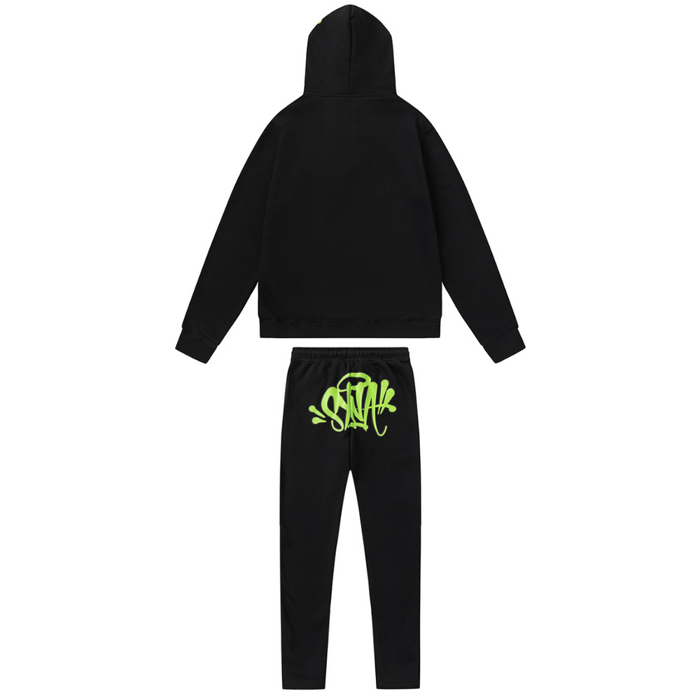 Syna Black Green Tracksuit