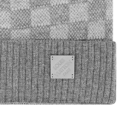 LV BEANIE & SCARF GREY